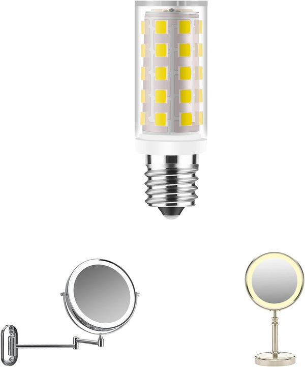 No Flicker Double-Sided Mirror Bulb, 40W Equivalent for Conair Illuminations Makeup Mirror, 1PCS Natural White