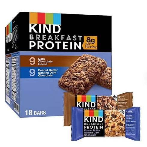 KD Chocolates Pack, 18 KINDS Breakfast Protein Bars, Variety pk.