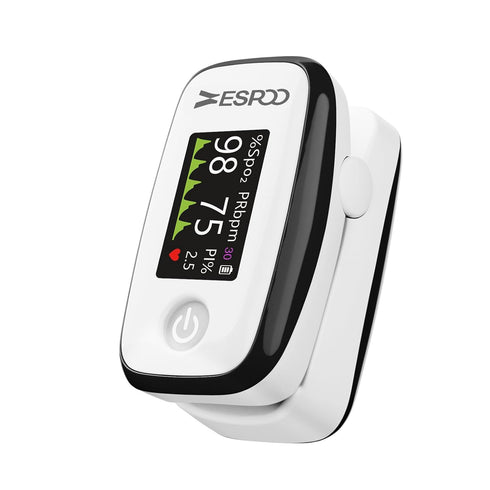 mekaaoo Oxygen Monitor Fingertip, Pulse Oximeter OLED-TFT Display with 20 Memories