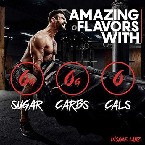 Insane Labz Insane Veinz Non Stimulant NO Enhancing Powder, Nitric Oxide Booster with Agmatine Sulfate, 35 Servings