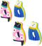 Sink Cat Dish Sponge Scrubber for Washing Dishes, Pack of 4 Dishwashing Cloth Scrubbers (BluePink Set)