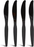 Perk Polystyrene Knife, Heavy-Weight, Black, 100/Pack (PK56393) by Perk