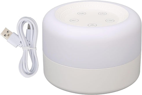 PABVZS White Noise Device Portable Sound Machine for Kids Adults Colorful Light Various Music USB Rechargeable Promote