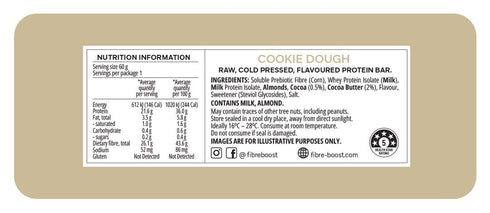 Fibre Boost Cold Pressed Cookie Dough Flavoured Protein Bar