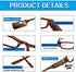 Reading Glasses with Light - Bright LED Readers, Lighted Magnifier, Compact Full Frame Eyewear (+250)