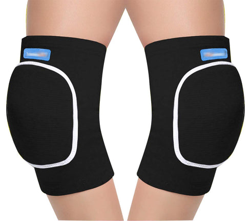 ANKOMINA Children Kids 2 Pairs Knee Pad and Elbow Support Set, Anti-Slip Breathable Flexible Elastic Protector