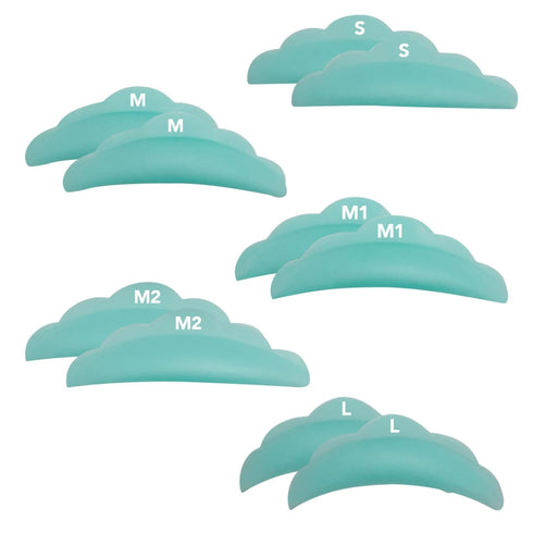 Libeauty Lash Lift Pads, Small Soft Under Eye Pad, Medium Eyelash Perm Silicone Rods, Makeup Beauty Tool Set (10 Pcs