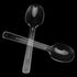200 Pack 4 Inch Clear Plastic Spoons, Mini Dessert Spoons for Kitchen, Party, Dessert Station
