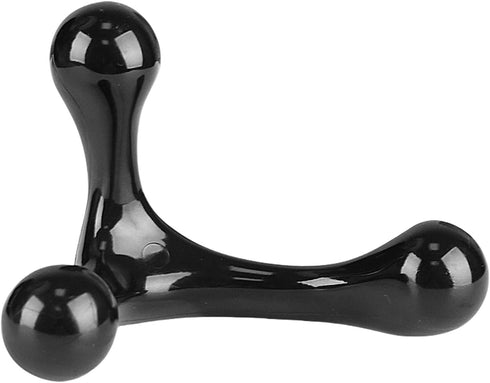 WEISUYUUS Handheld Manual Massager Body Massager Three Ball Back Massage Stick Health Massage Tool for Neck Waist HIPS