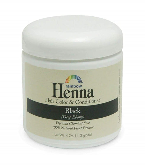 Rainbow Research Henna Hair Color and Conditioner, 4 Ounce, Persian Black Deep Ebony