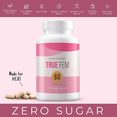 TRUE FEM 13-in-1 13-in-1 Vitamin Truefem Capsules Vegan, Non-GMO Botanical Blend for Womens Daily Balance
