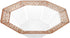Lacetagon Rose Gold Premium Plastic Octagonal Dessert Bowl - 5 oz. (Pack of 10) Perfect for Parties, Weddings, Events