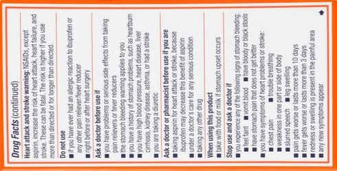 Motrin IB, Ibuprofen 200mg Tablets for Fever, Muscle Aches, Headache & Back Pain Relief, 100 ct