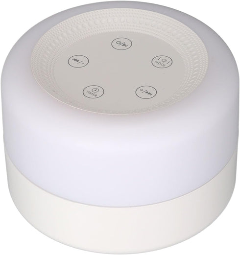 PABVZS White Noise Device Portable Sound Machine for Kids Adults Colorful Light Various Music USB Rechargeable Promote