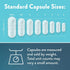 PureCaps USA Empty Vegetarian Vegan Pullulan Pill Capsules, Size 1, 1,000 Joined Pills, Clear