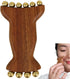 OULIGET Wooden Trigger Point Massage,Wooden Metal Ball Massage Tool,Sandalwood Metal Ball Face