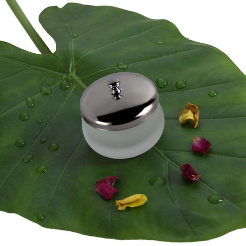 mollensiuer Matte Crystal Glass Nail with Lid, Dapping Dish for Acrylic Liquid Powder