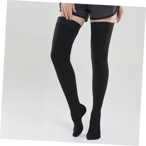 VALICLUD Over Knee Compression Socks Women Wear-resistant Breathable Thigh High Stockings Closed Toe Support
