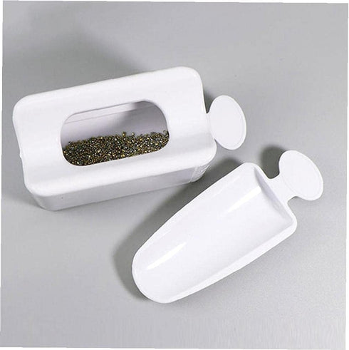 White Nail Dip Powder Tray - DIY Nail Dipping Recycling System for Manicure Tools and Accessories