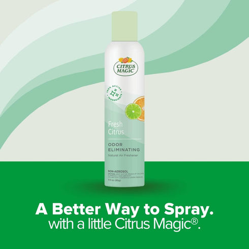 Citrus Magic Natural Odor Eliminating Air Freshener Spray, Fresh Citrus, 3 Fl Oz (Pack of 3), 3 Count