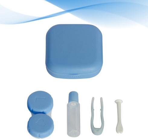 IHYjinchoo 2 Pack (2, Multi-Color Contact Lens Case Kit with MirrorLightweight & Compact for Easy StorageDurable