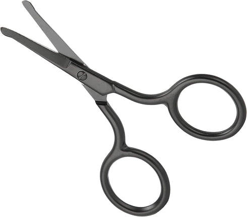Nose Ear Facial Scissors - Rounded Tip Grooming Scissor Trimmer for Men, Moustache, Beard, Eyebrow