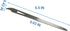 Nail Files for Natural Nails (6 Pack), Metal Nail File 5.5’’ Stainless Steel Thin Durable Nail Filer with Curved Sharp
