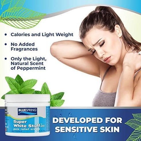 Blue Spring Back Pain Relief Cream with Emu Oil - Natural Topical Cream for Inflammation