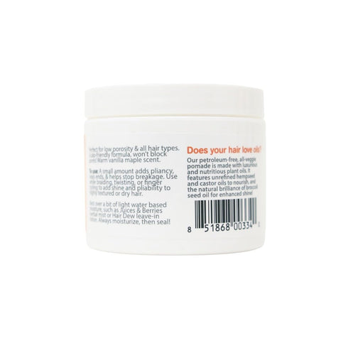 Oyin Handmade All Veggies Burnt Sugar Pomade Humectant Pomade with Sheen to Shine & Seal your hair| 4 oz