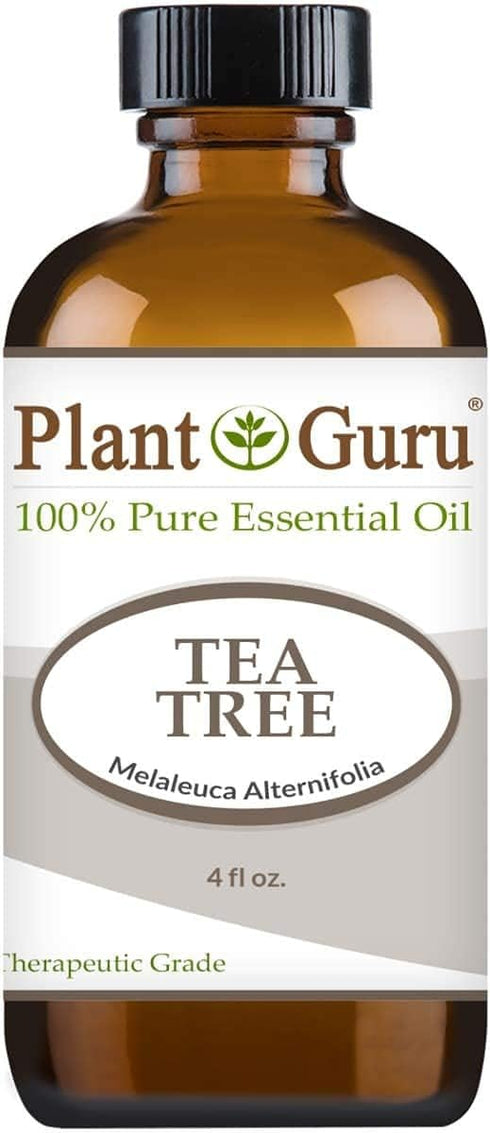 Tea Tree Essential Oil 4 oz - 100% Pure Undiluted Therapeutic Grade for Skin, Hair Growth, Aromatherapy Diffuser