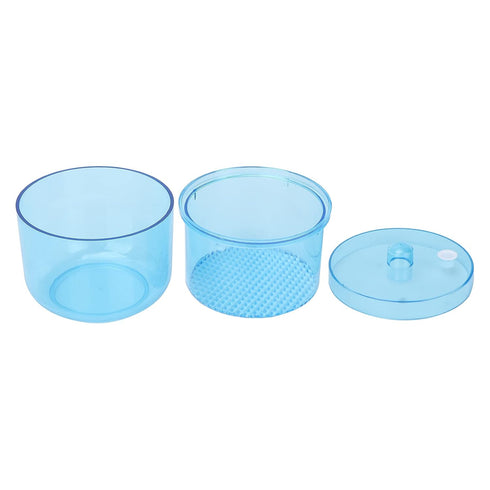 Portable Nail Art Cleaning Box, Nail Sterilizer Box for Manicure Tools, Cleaning Container for Accessories (Blue)