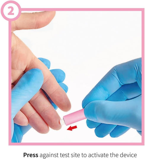 ONE-Care Safety Lancets - 30G x 1.5mm, Gentle Pre-Loaded Finger Self Prick Device, 100/Box