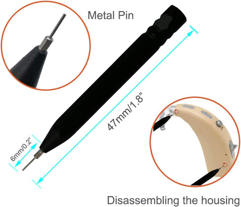 8 Pieces Hearing Aid Amplifier Cleaning Tools, Earbuds/Headphones/Airpods Cleaner Brush Kits with Case