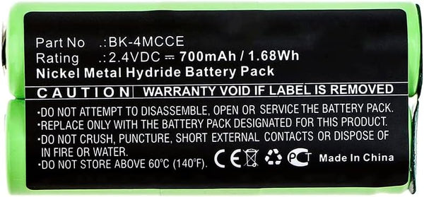 700mAh Replacement Battery for Waterpik 900 Sonic Toothbrush, Sensonic Plus SR-3000, 2.4V