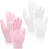 Sibba Silicone Moisturizing Gloves - 2 Pairs Spa Gel Hydrating Gloves for Women's Hand Care, Aloe Lotion Anti-Slip