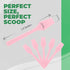 100 Pack 2.5 Inch Cosmetic Spatulas, Small Plastic Spatula for Cosmetics, Creams, and Crafts (Pink)
