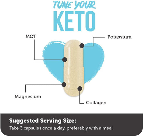 Vitamin Bounty Tune Your Keto Multivitamin, 90 Capsules, Keto-Specific Nutritional Support with Magnesium & Potassium