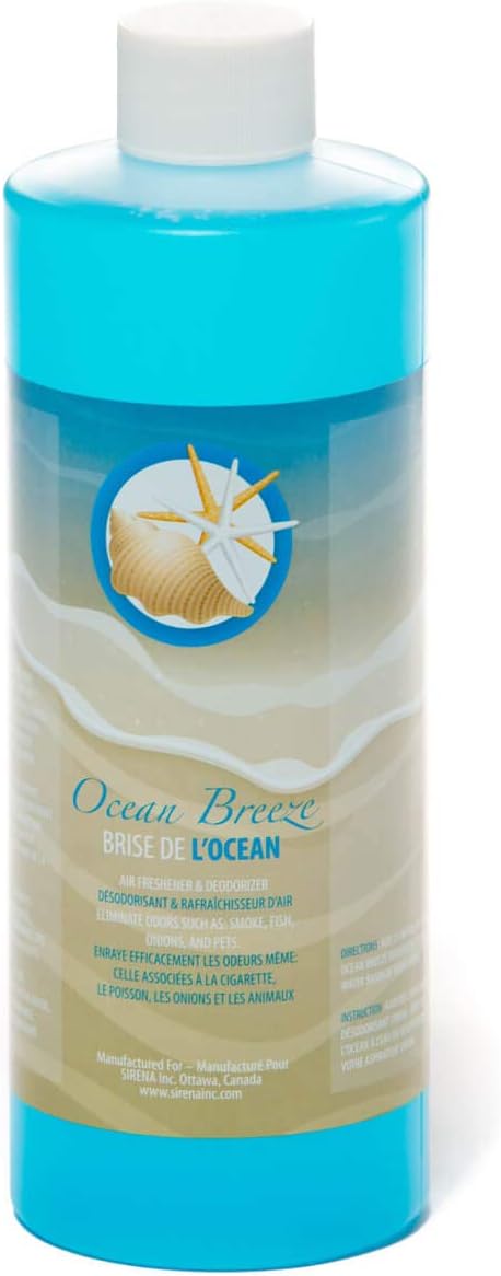 Sirena Vacuum Ocean Breeze Fragrance - Room Deodorizer and Air Sanitizer, Removes Pet and Cooking Odors