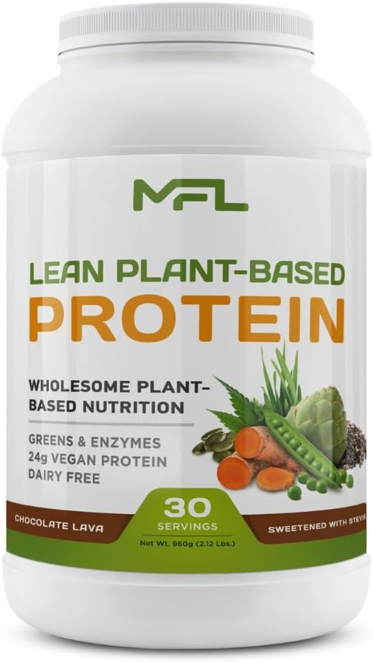 MFL Vegan, Plant-Based Protein Powder | Gluten Free, Non-Dairy, Non-GMO, Lactose Free, Keto-Friendly | 2.12 lbs