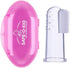Silicone Finger/Mouth Toothbrush Set, Infant Training Soft Teeth Brush, Oral Cleaning Massager - Pink