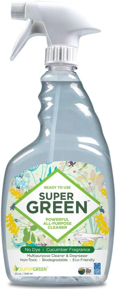 Powerful All-Purpose Cleaner & Degreaser, USDA Certified Bio-Based, Non-toxic, Cucumber Fragrance, 32 fl oz