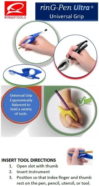 Grip Support for Writing and Art Tools, Large, Black