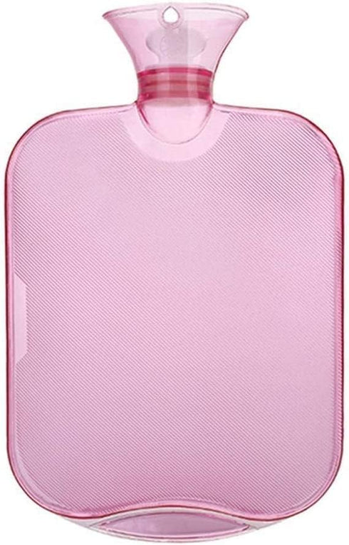 SKUZA 2000ml Hot Water Bottle, Winter Water-Filling Hot Water Bag Warm Water Bag Protective Cover Winter Hand Feet