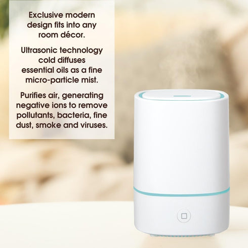 Pure Essential Oil Works 150ml 7 Sensei LED Ultrasonic Aroma Diffuser, Essential Oil Diffuser with Cool Mist, Color