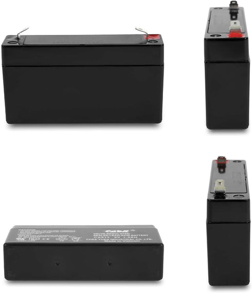 Casil 6V 1.3Ah Replacement Battery, Compatible with GE 600-1054-95R, 2 Pack
