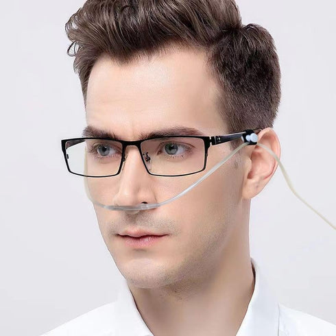8PCS Oxygen Tube Holder Clips for Glasses, Elastic and Retractable Nasal Cannula Clips for Ear Protection