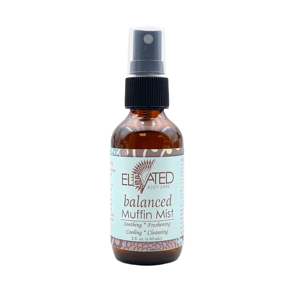 ELEVATED Muffin Mist – Organic Natural Feminine Spray, Balanced, 5 Scents, Vegan, Herbal Infused Oil