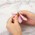 50pcs Pink Jewelry Cleaning Cloth, Small Polishing Cloth for Sterling Silver, Gold, Platinum, 8x8cm