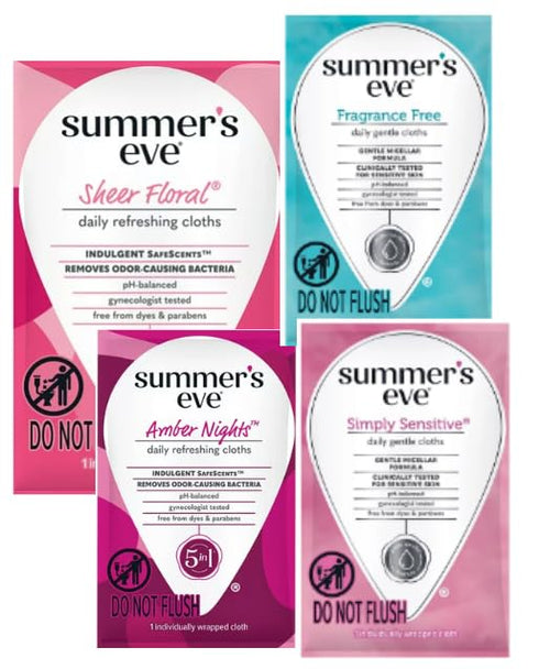 KING COMBOS Women's intimate cleaning, feminine wash wipes + King Combo QR code (Summer's