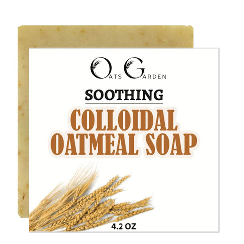 Soothing Colloidal Oatmeal Bar Soap - Natural Fragrance Free, 4.2 oz for Eczema and Psoriasis - Oats Garden